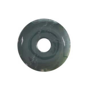 Moosachat grün Edelstein Donut 40mm