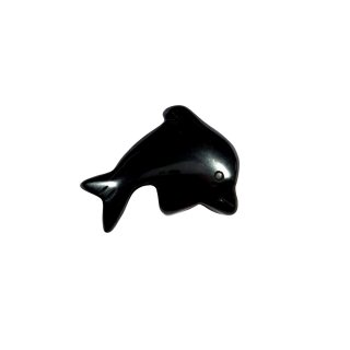224009 Hämatit Edelstein Delphin gebohrt