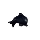 Onyx Schmuck Edelstein Delphin gebohrt ca.2g-25mm