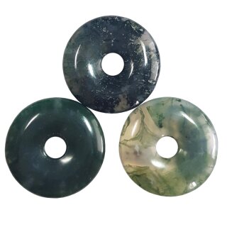 Moosachat grün Edelstein Donut 30mm