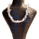Bergkristall Edelstein Schmuck Splitterkette ca.60cm