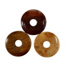 211235 Versteinertes Holz Schmuck Edelstein Donut