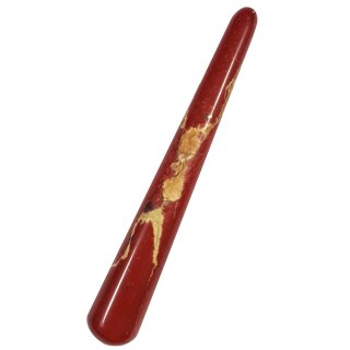 Jaspis rot Edelstein Massagegriffel ca.28g/95mm