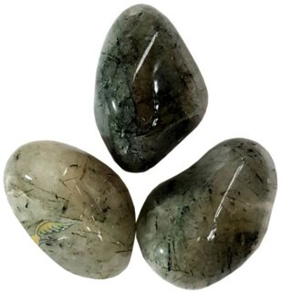 Aktinolith Edelstein Trommelstein ca.9g