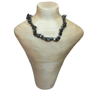 Hämatit Edelstein Schmuck Splitterkette ca.43cm