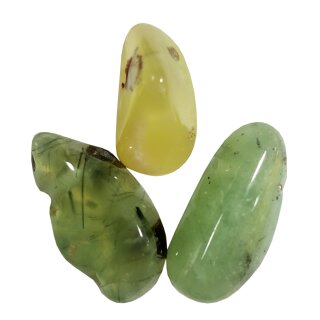 Prehnit Schmuck Edelstein gebohrt, ca.10g