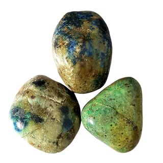 Azurit-Malachit Schmuck Edelstein gebohrt ca.12g
