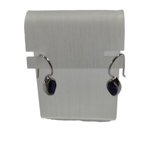 Lapislazuli Schmuck Ohrhänger Navette ca. 24 x 6mm
