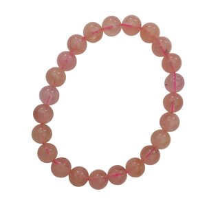 Kunzit Schmuck Edelstein Kugelarmband ca.19cm x 8mm