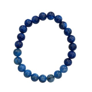 Disthen blau Schmuck Kugelarmband ca. 19cm x 8mm