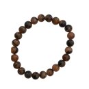 Chiastolith Schmuck Kugelarmband ca. 19cm x 8mm