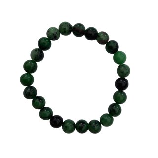 Zoisit Schmuck Edelstein Kugelarmband ca. 19cm x 8mm