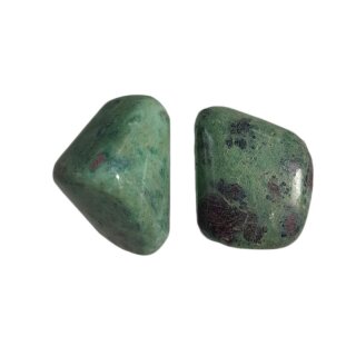 Rubin Disthen Fuchsit  Edelstein Trommelstein ca.34g