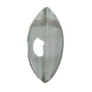 Bergkristall Edelstein Navette gebohrt, ca. 7g/28mm