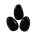 Obsidian schwarz Schmuck Edelstein gebohrt, ca. 11g