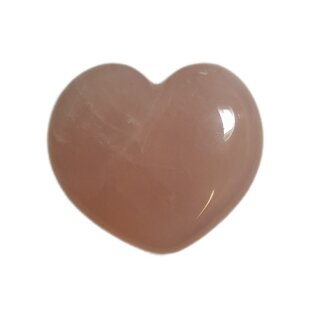 Rosenquarz Edelstein Herz flach ca.27g