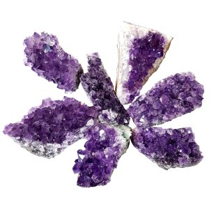 Amethyst tintig Edelstein Rohstein ca. 81g/55x45mm