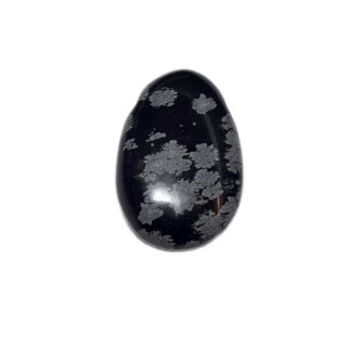 Schneeflocken Obsidian Schmuck Edelstein gebohrt ca.8g