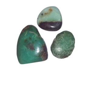 Chrysopras Edelstein Rohstein ca. 21g
