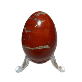 Jaspis rot Edelstein-Ei ca.98g/Größe ca.50x30mm