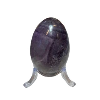 Amethyst Chevron Edelstein Ei ca.90g/Größe ca.50x30mm