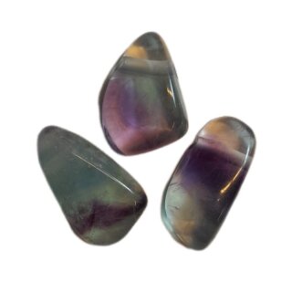Fluorit Regenbogen Edelstein gebohrt, 7g