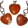 Jaspis rot Edelstein Schlüsselanhäng Herz ca.20g/95mm