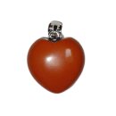 Jaspis rot Edelstein Schmuck Herzanhänger ca.14g/20mm