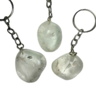 Bergkristall Edelstein Schlüsselanhänger ca.21g/90mm