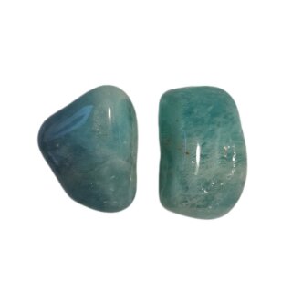Aquamarin blau Edelstein Trommelstein ca.11g