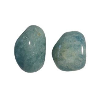 Aquamarin blau Edelstein Trommelstein ca.18g