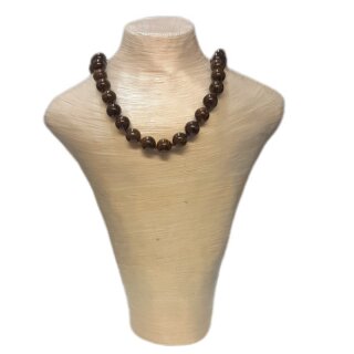 Bronzit Edelstein Schmuck Kugelkette ca.52cm x 8mm