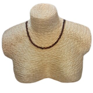 Granat Edelstein Schmuck Kugelkette ca.41cm x3mm