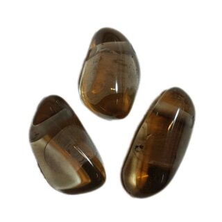 Rauchquarz dunkel Edelstein gebohrt 5g
