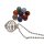 Chakra Kugel Set Anhänger Spirale Kette