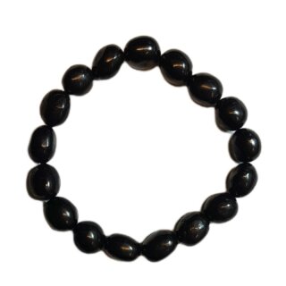 Schungit Schmuck Barockarmband ca.10cm x 8mm