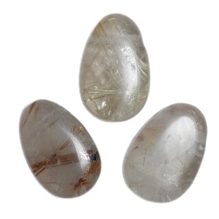 Rutilquarz Edelstein gebohrt ca. 12g