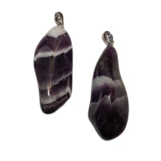 Amethyst Chevron Schmuckanhänger ca. 9 g