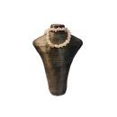 Rosenquarz Edelstein Schmuck Splitterkette ca. 60 cm