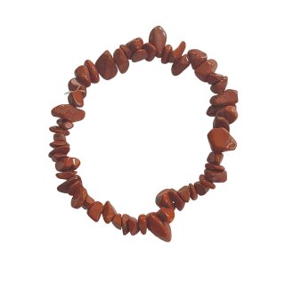 Jaspis Rot Splitterarmband ca 19 cm