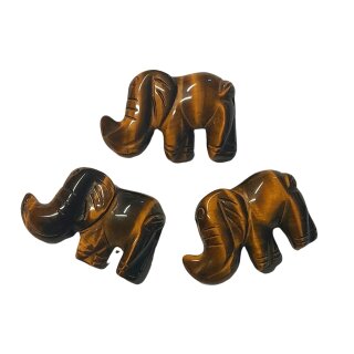 Tigerauge Elefant gebohrt ca 8 g