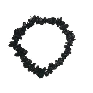 Turmalin schwarz Splitterarmband ca 16 cm