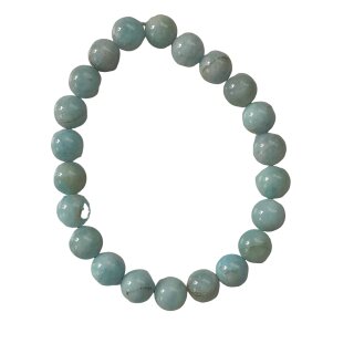 Aquamarin Kugelarmband ca 8 mm