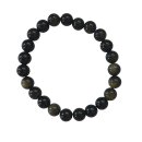 Gold Obsidian Kugelarmband 8 mm