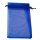 Organza Säckchen dunkelblau mittel