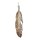 Amulett Schmuck Feder 925er Silber ca.50x12mm