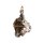 Silberanhänger Meteorit Edelstein Schmuck ca.34x15mm