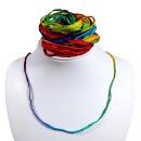 Seidenband offen Regenbogen ca.100cm