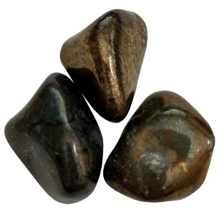 Chalkopyrit-Nephrit Edelstein Trommelstein ca.17g