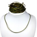 Lederband offen khaki ca.100cm